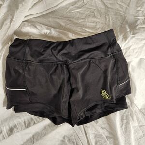 ES Sports Sleek Black Performance Athletic Shorts